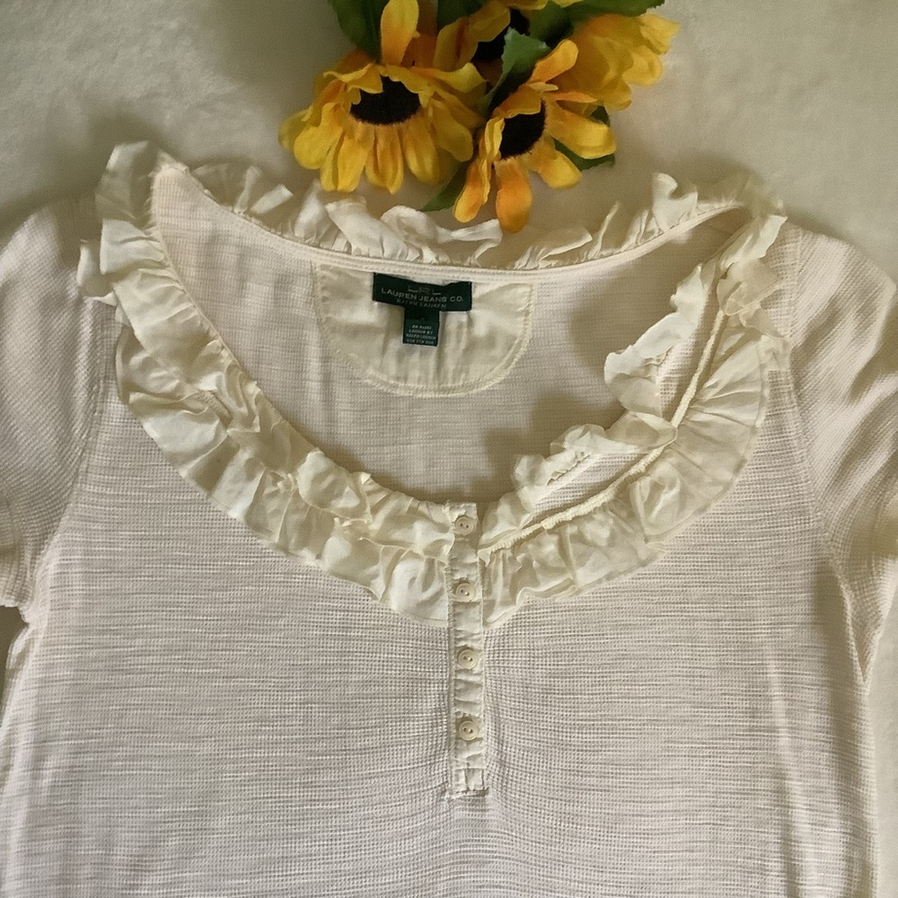 Ralph Lauren Cream Top - Picture 8 of 14